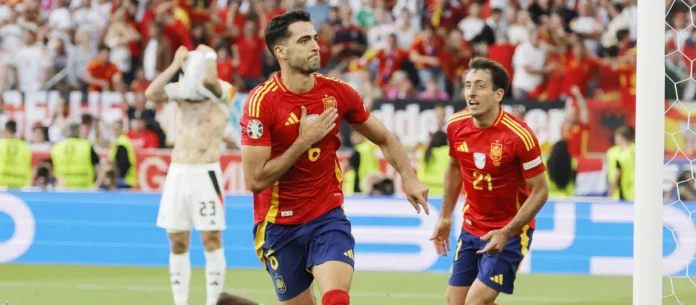 Mikel Merino celebra gol en semifinales Mundial 2026.