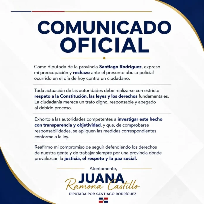 Agresión policial a joven en Santiago Rodríguez