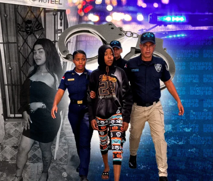 Thalía Antonia de Aza se entrega a la policía.