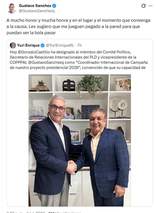 Gonzalo Castillo y Gustavo Sánchez, campaña 2028.