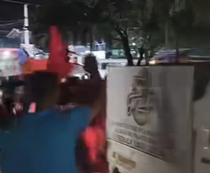 Protesta en Espaillat contra la ley mordaza.