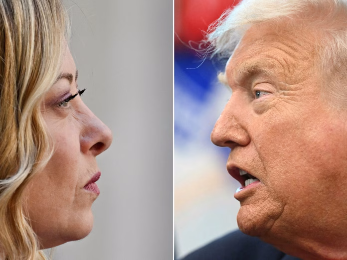 Trump critica a Meloni en redes sociales.