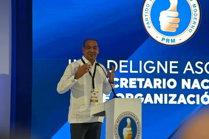 Limber Cruz en convención del PRM 2023