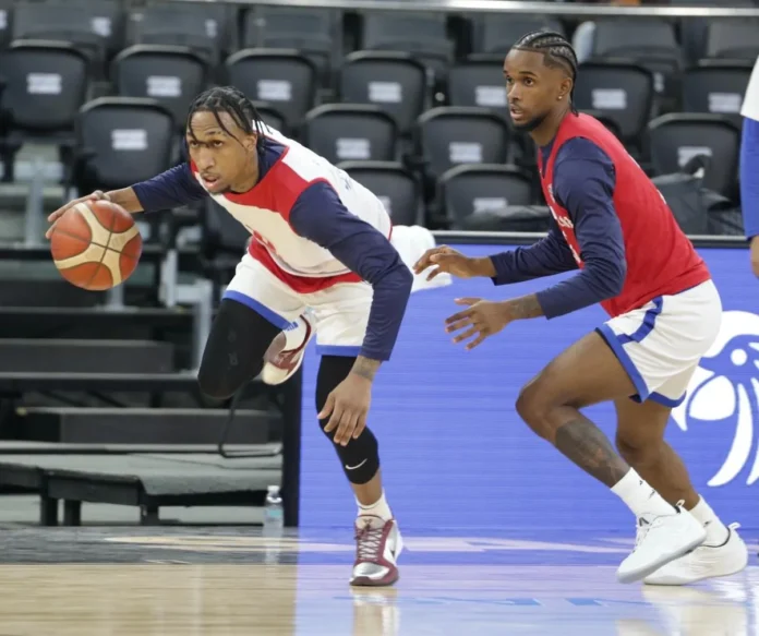 Selección de baloncesto dominicana contra EE.UU.