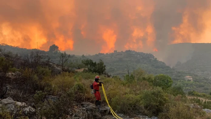 Desaparecidos por incendio en Los Gallardos.