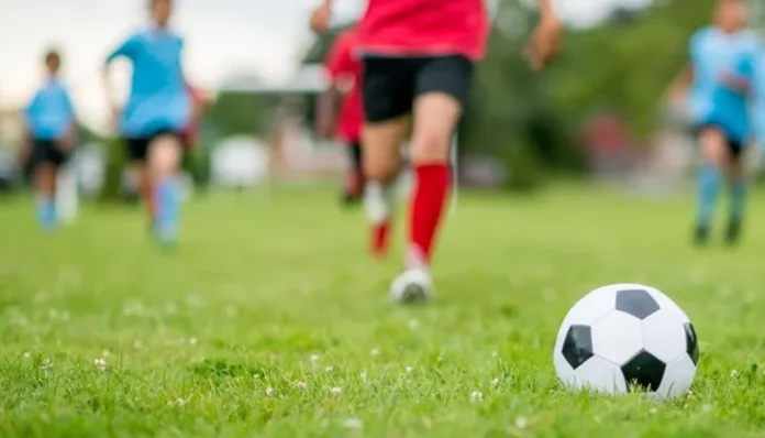 Entrenamiento de fuerza en fútbol profesional.