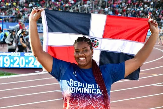 Rosa Ramírez, atleta dominicana de impulso de bala.