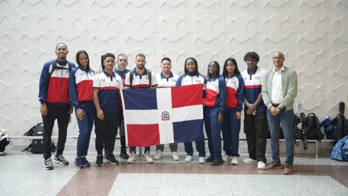 Dominicana compite en bádminton contra México.