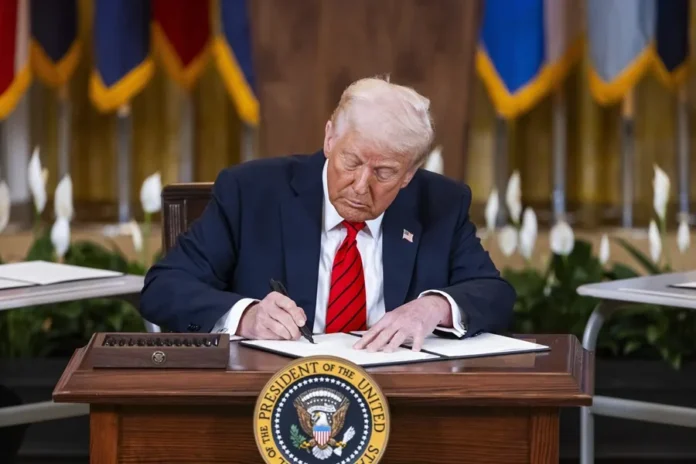 Reforma de columnas en la Casa Blanca