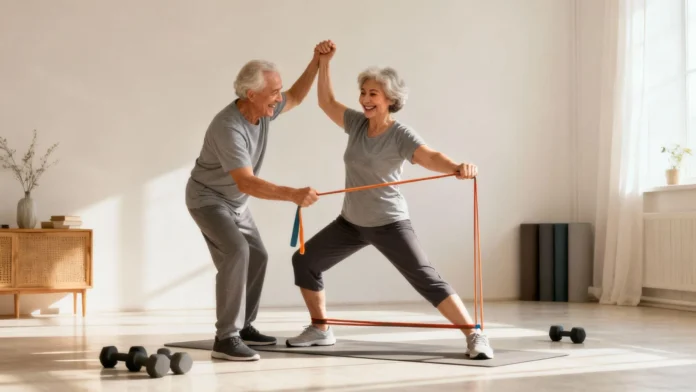 Proteínas y ejercicio para combatir sarcopenia.
