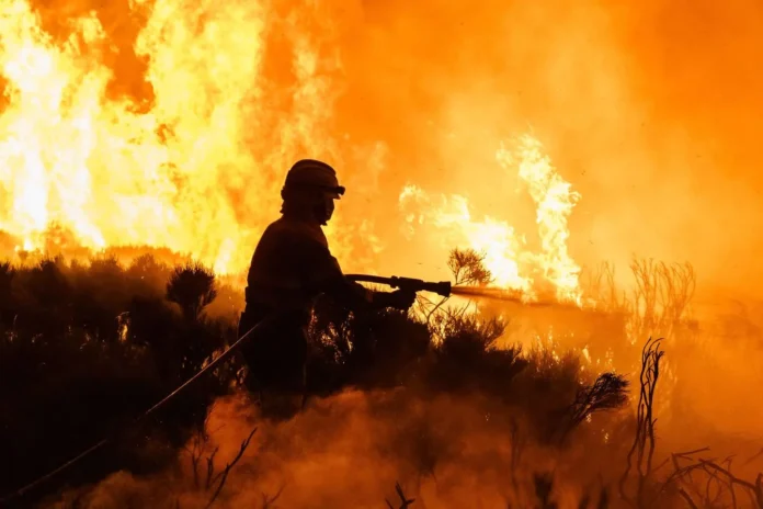 Incendio forestal en Sierra Norte de Madrid