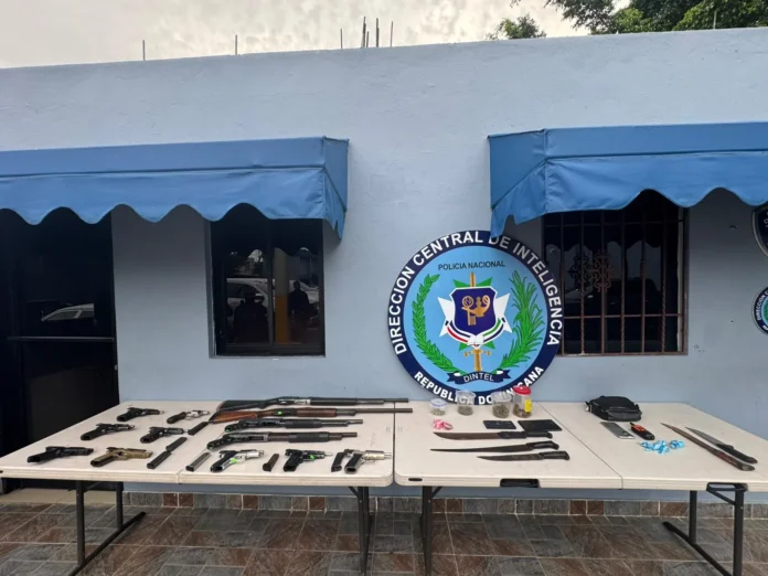 Dintel incauta 13 armas en operativos.
