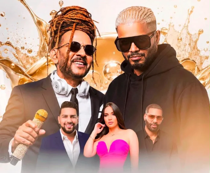Toño Rosario y Don Miguelo en concierto.