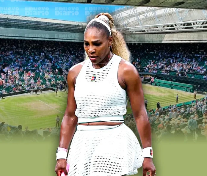 Serena Williams se retira de Wimbledon.