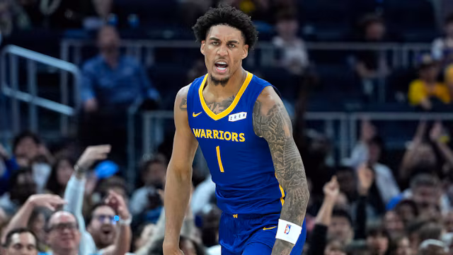 Yaxel Lendeborg en acción con los Warriors.