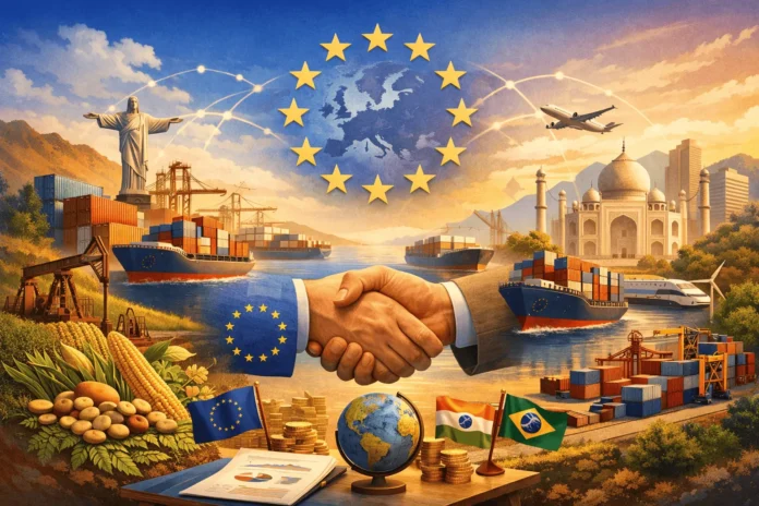 Acuerdos comerciales de la UE con India y Mercosur