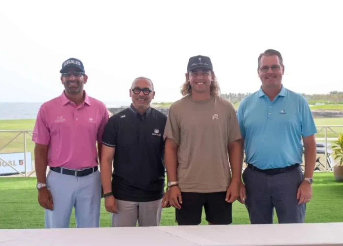 Garrick Higgo en el Corales Puntacana Championship.