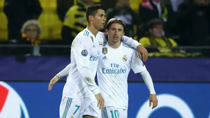 Cristiano Ronaldo y Modric en el Mundial