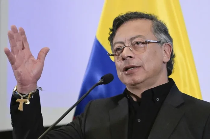 Gustavo Petro en su discurso de despedida.
