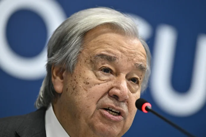 Guterres pide libertad de navegación en Ormuz.