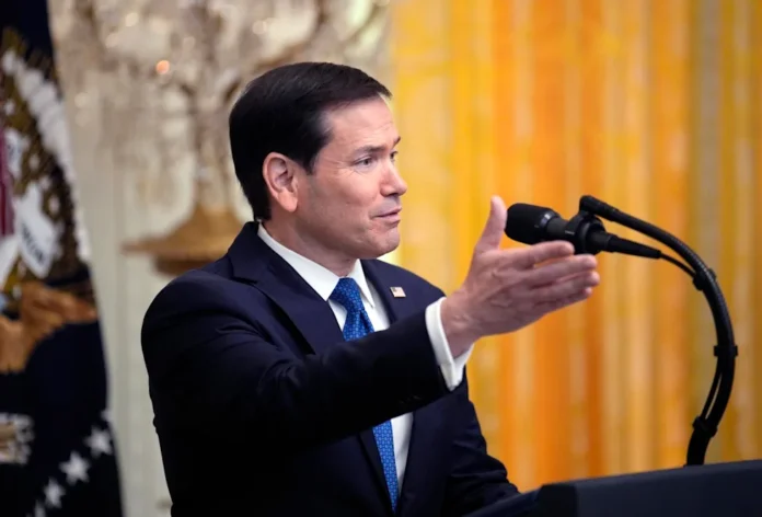 Rubio y cancilleres del G20 en Atlanta.