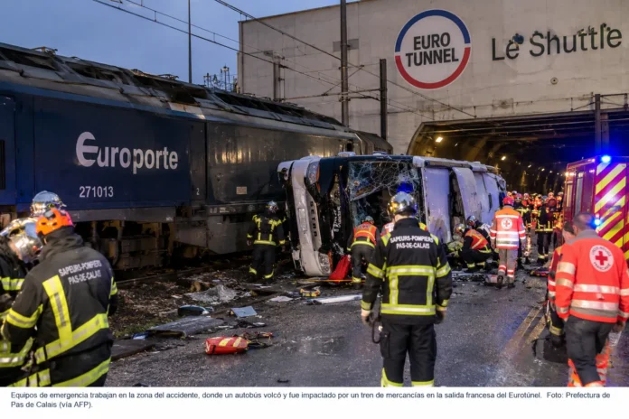 Accidente en Eurotúnel con heridos graves