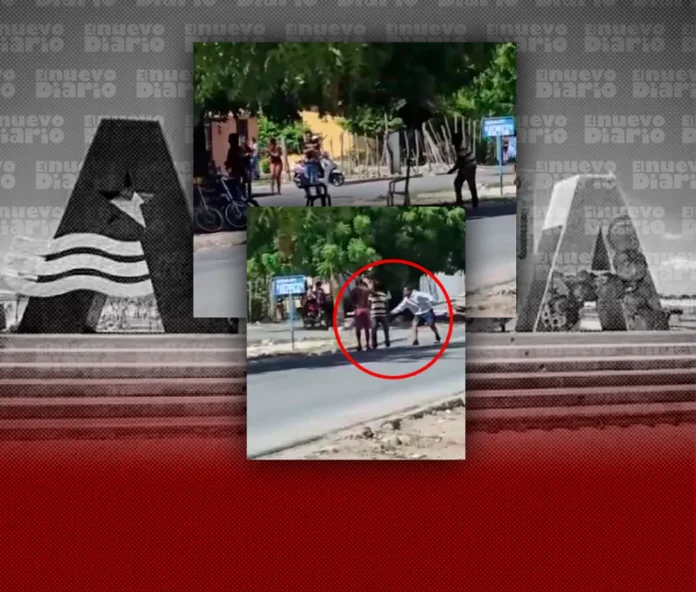 Enfrentamiento a machetazos en Azua.