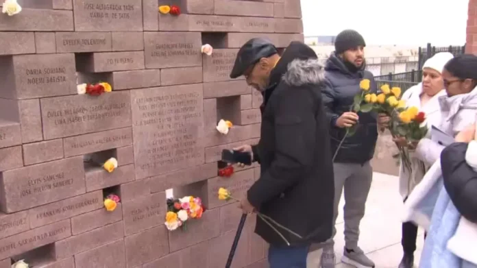 Conmemoración del vuelo 587 en Nueva York.