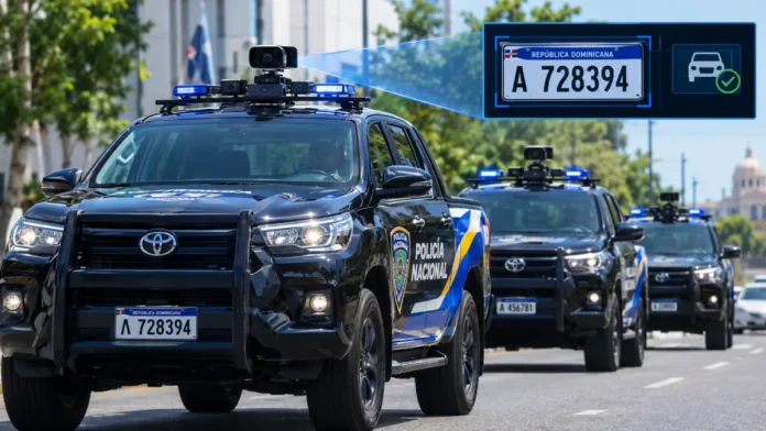 Camionetas de Policía con tecnología ALPR.