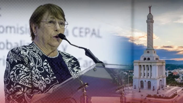 Michelle Bachelet en la Cepal 2023.