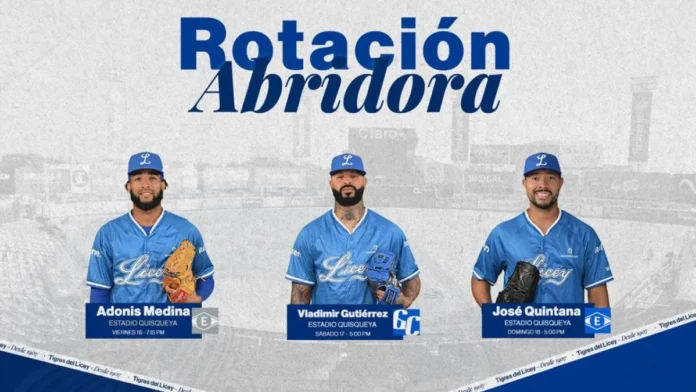 Adonis Medina lanza para Tigres del Licey