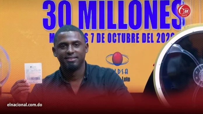 Hombre gana 30 millones en Loto LEIDSA