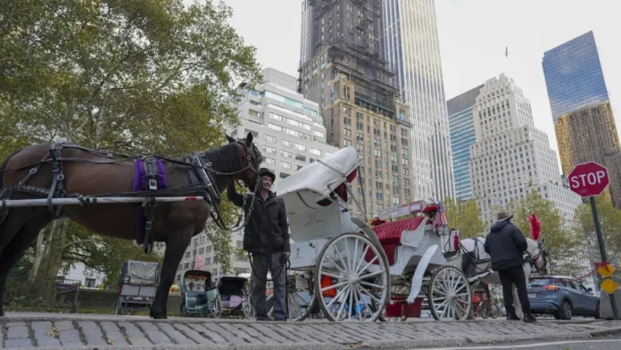 Prohibición de carruajes de caballos en Nueva York