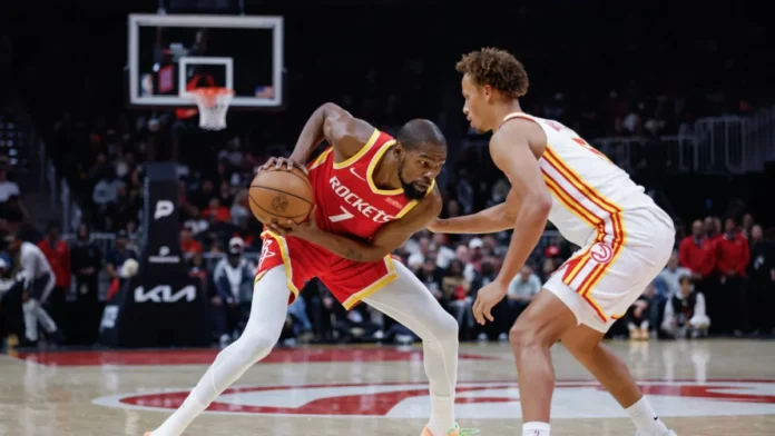 Kevin Durant lidera victoria de los Rockets.