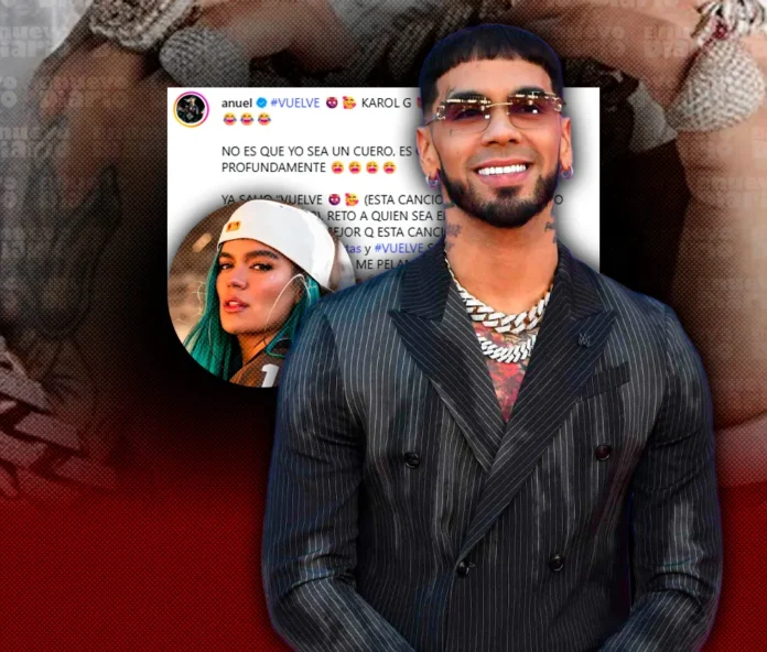 Anuel AA pide a Karol G que lo desbloquee.