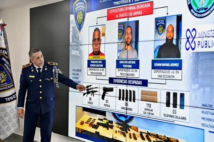 Policía Nacional detiene traficantes de armas.