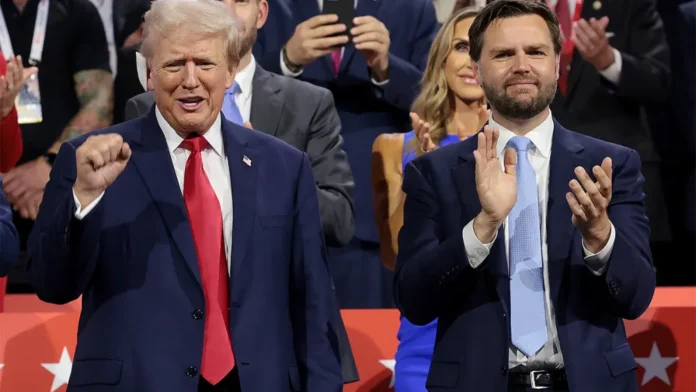 JD Vance y Trump, posibles aliados políticos.