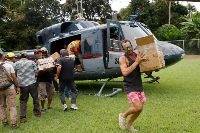 Ayuda humanitaria en Cañas tras terremoto.