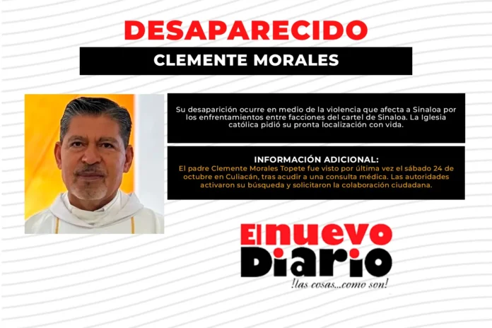 Feligreses exigen hallazgo de sacerdote desaparecido.