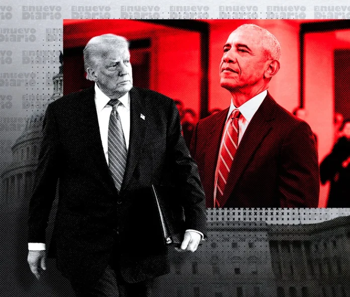 Trump y Obama en mítines electorales 2023