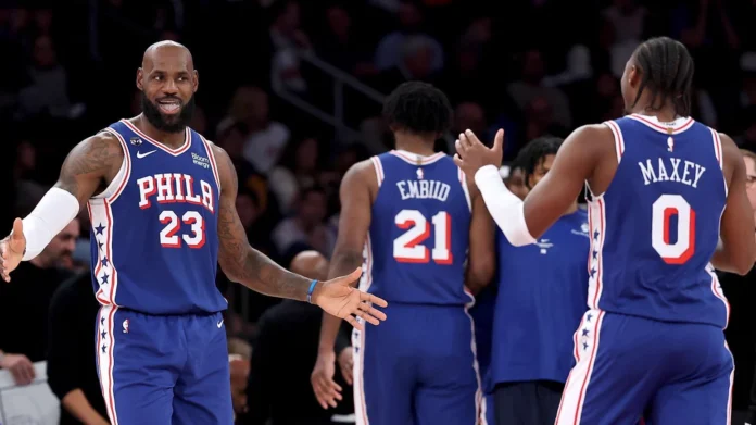 LeBron James debuta con victoria en Philadelphia
