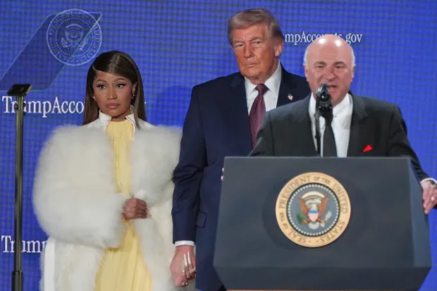 Nicki Minaj y Trump en Air Force One.