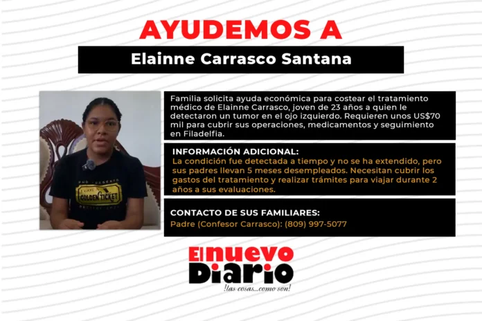 Joven solicita ayuda para tratamiento ocular.