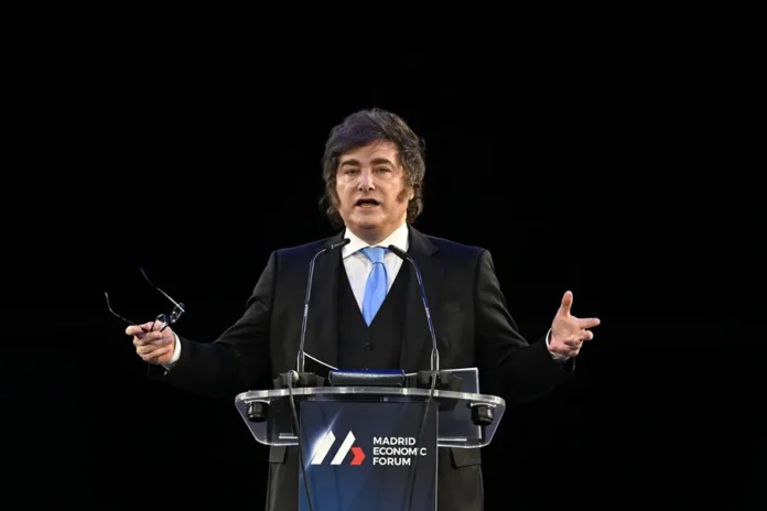 Milei presenta su modelo económico en EE. UU.