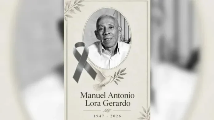 Fallecimiento de Manuel Antonio Lora Geraldo