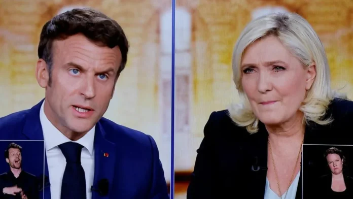 Le Pen y Mélenchon en sondeo presidencial 2027
