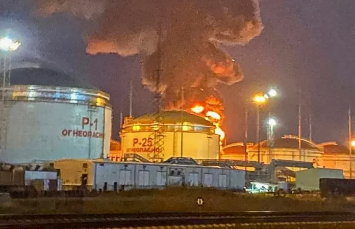 Ataque con drones a instalación de Gazprom