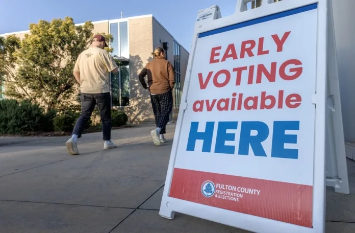 Votación anticipada récord en Georgia