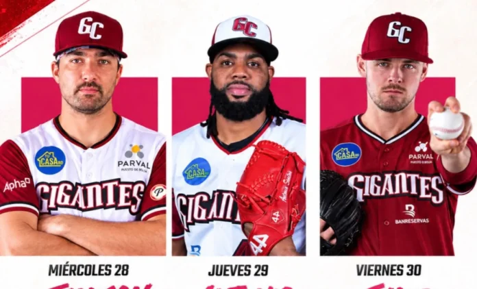 Rotación de lanzadores Gigantes del Cibao