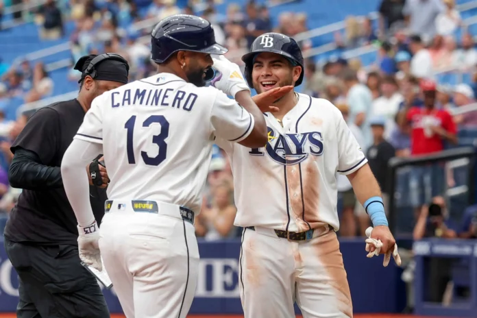 Junior Caminero y Jonathan Aranda en playoffs.